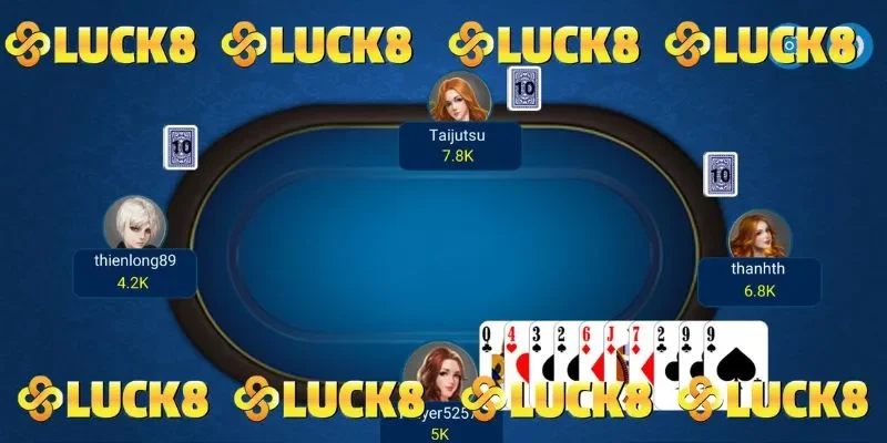 Một ván bài sâm có thể có từ 2 - 4 người chơi